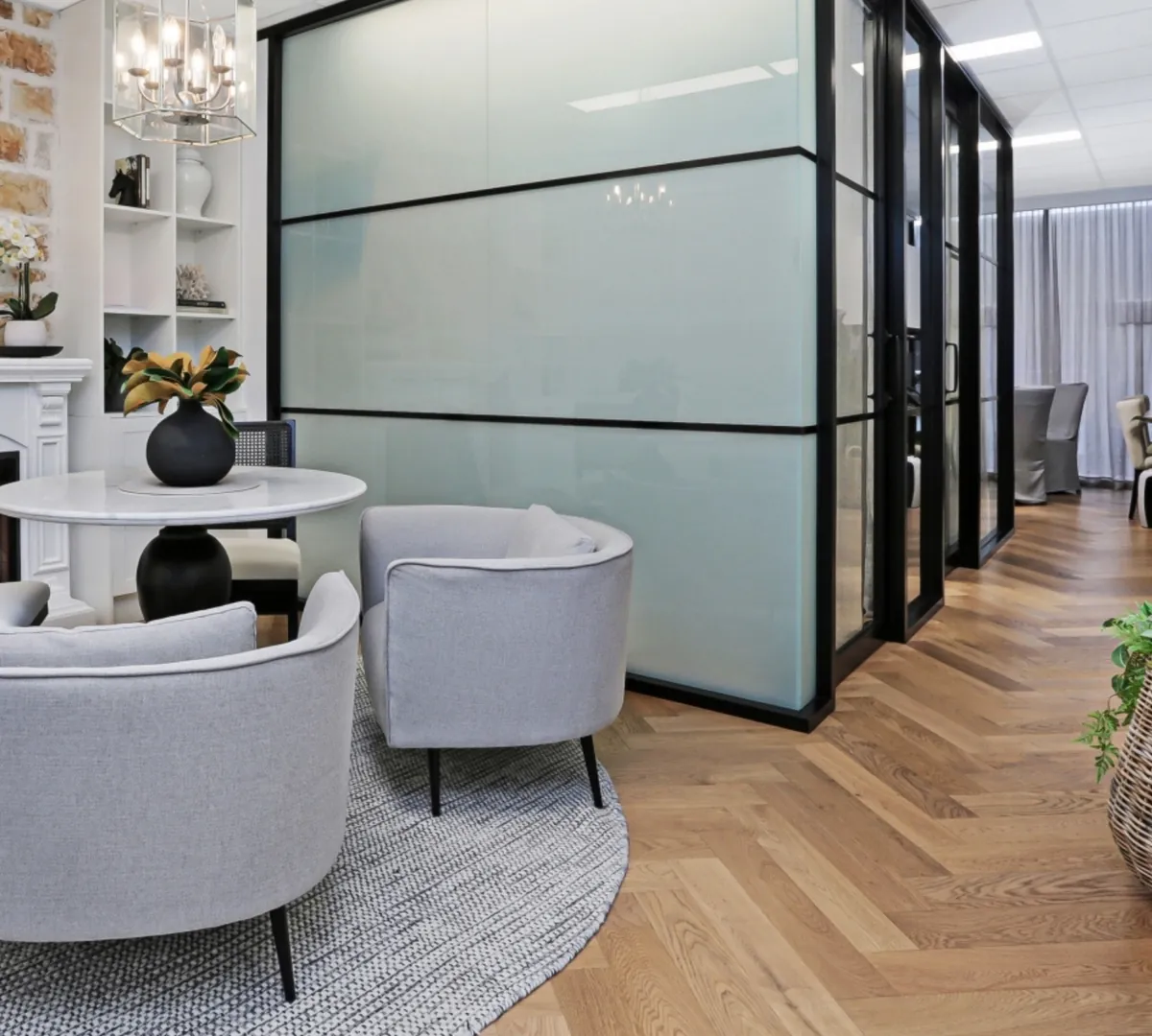 The client lounge at the Marvel Invest office